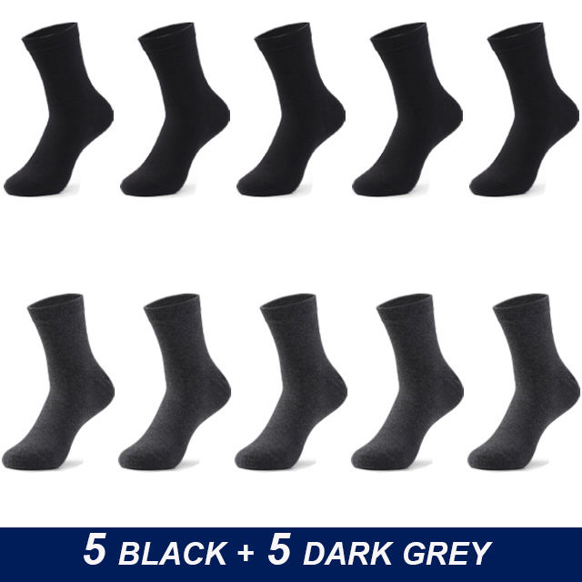 Thumbnail: 10Pairs Brand Men's Cotton Socks New Style Black Business Men Socks Soft Breatha