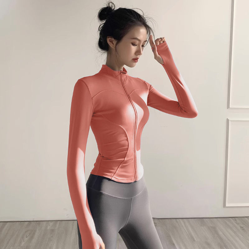 الصورة المصغرة: Women's Jacket Quick-drying Sun Protection Sport Coat Women's Tight Yoga Wear Lo