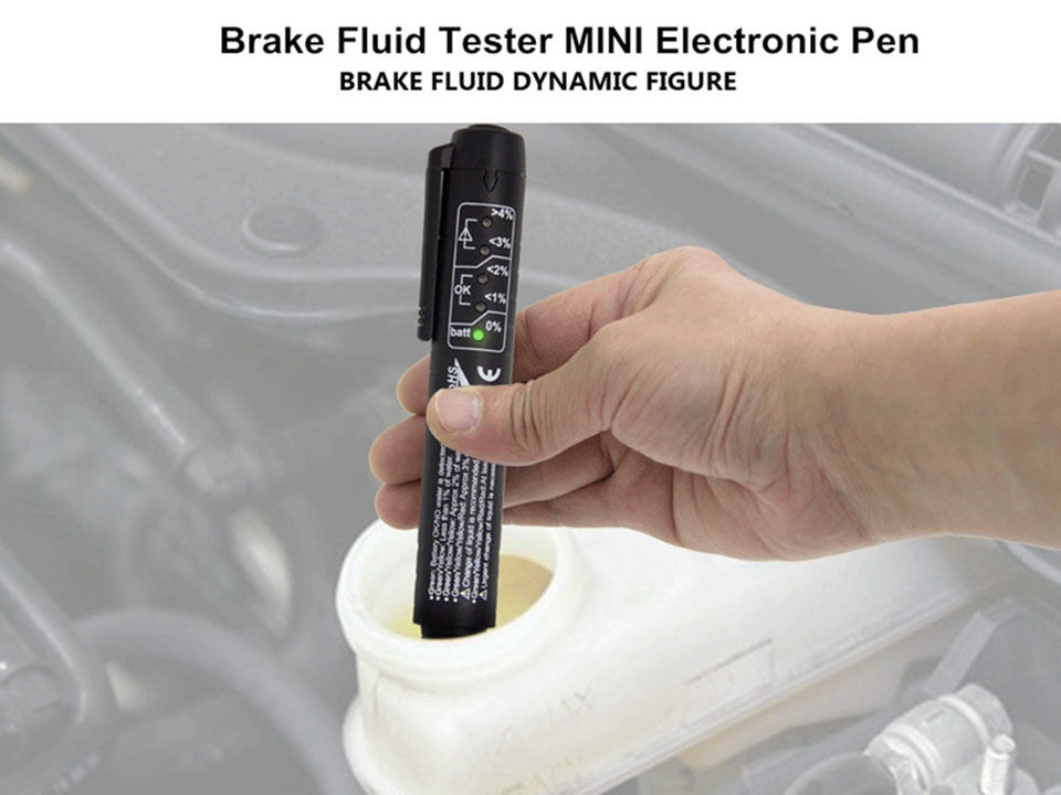 الصورة المصغرة: Auto Car Brake Fluid Liquid Tester Pen With 5 LED Car Auto Vehicle Tools Diagnos