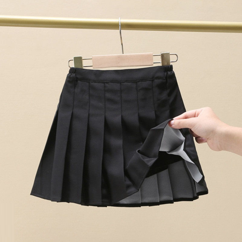 الصورة المصغرة: School Uniform Big Girls A-Line Mini Skirts Student Performance Pleated Skirt Ch