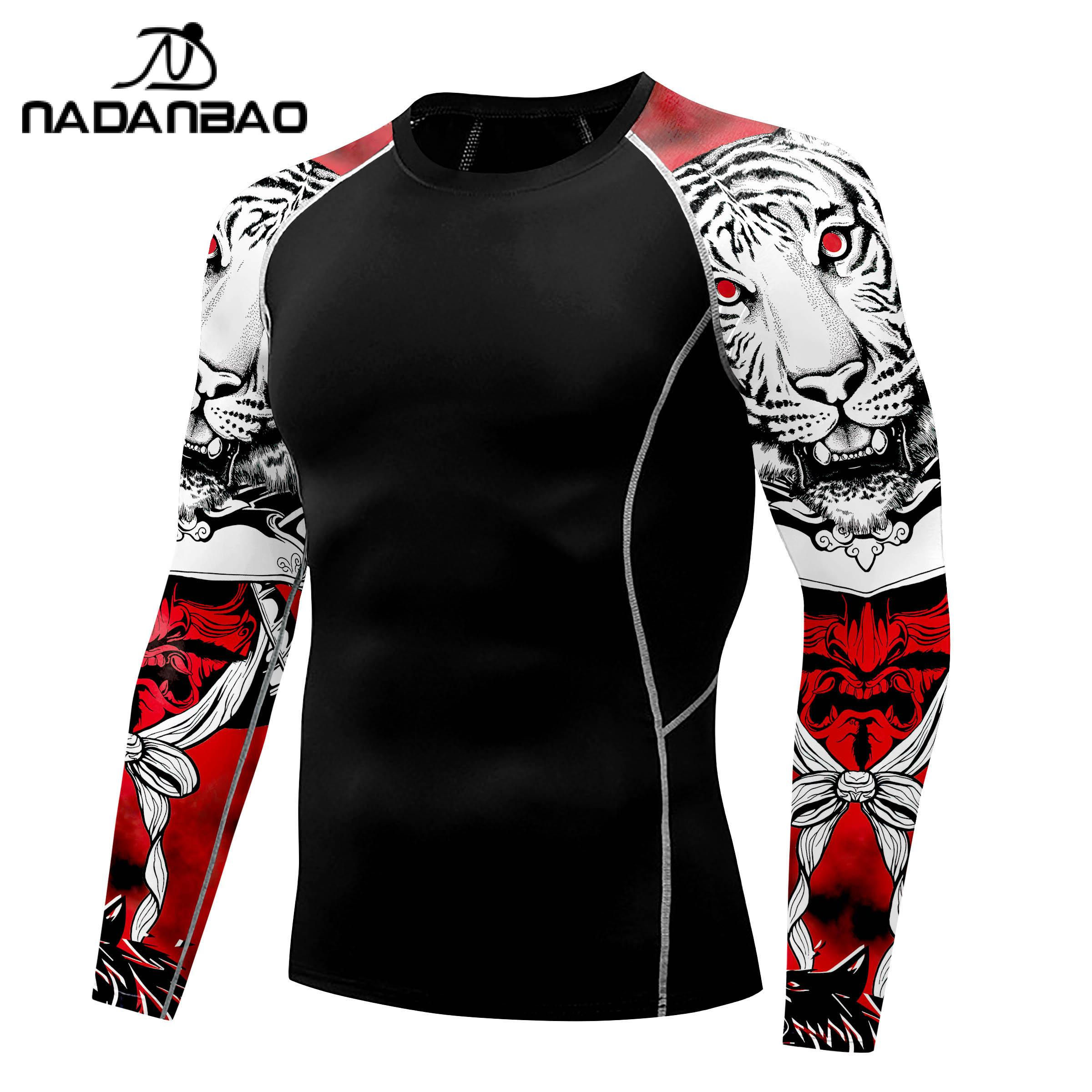 Nadanbao Men Fashion Surfing Wetsuit Quick Drying Fitness Swimsuits T-Shirt Beac
