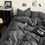 Thumbnail: 100% Cotton Bed Linen Bedding Set Washed Cotton Four Pieces Bed Sheet Set Comfor