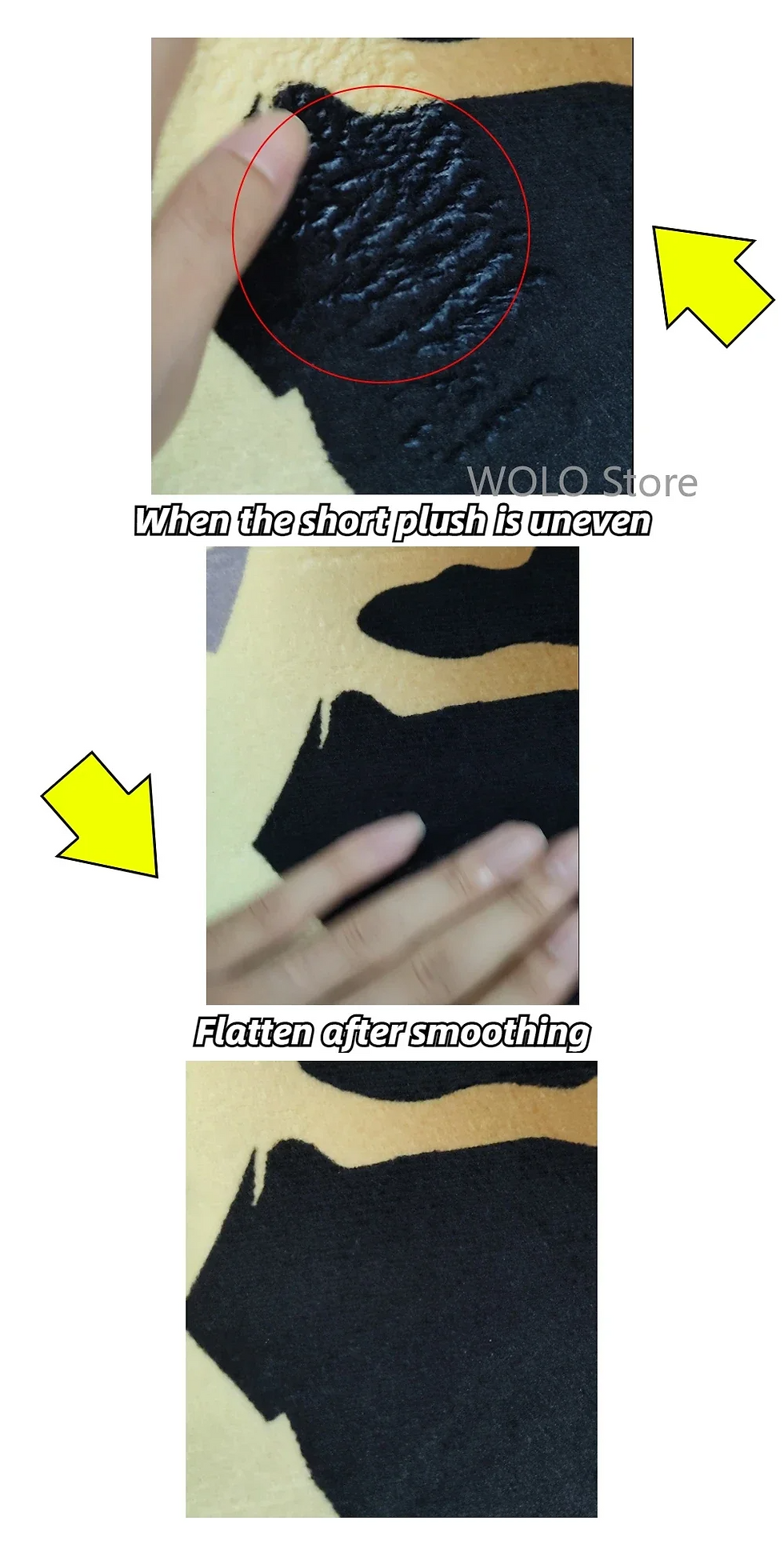 Thumbnail: VIKAMA Cute Cartoon Bread Shaped Imitation Cashmere Carpet Soft Bathroom Absorbe