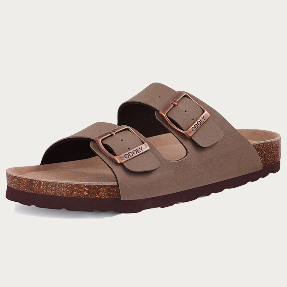 Comwarm Classic Cork Slippers For Women New Fashion Suede Flats Sandals Summer C