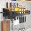 Thumbnail: Kitchen Organizer Shelf Wall-mounted Spice Storage Rack Kitchen Knife Holder Wal