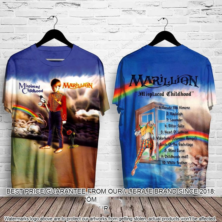 Rock Marillion Band 3D Print T-Shirt Men Women Fashion Casual Short Sleeve Tshir