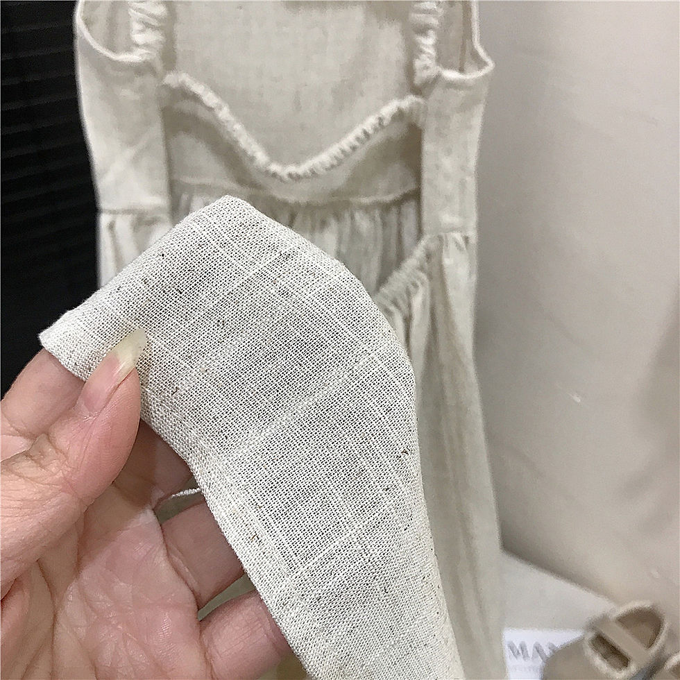 الصورة المصغرة: Korean Girls Sleeveless Dress Linen Halter Breathable Candy Color 2025 Summer Sw
