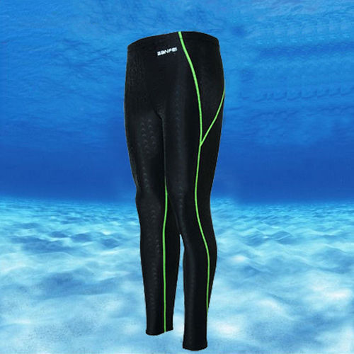 الصورة المصغرة: Swim Pants Men Swimsuit Long Shark Skin Tights Swimwear Professional Swim Trunks
