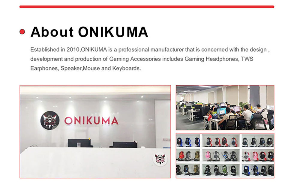 الصورة المصغرة: ONIKUMA Professions Gaming Headset Esports Package With RGB Light Mouse Keyboard