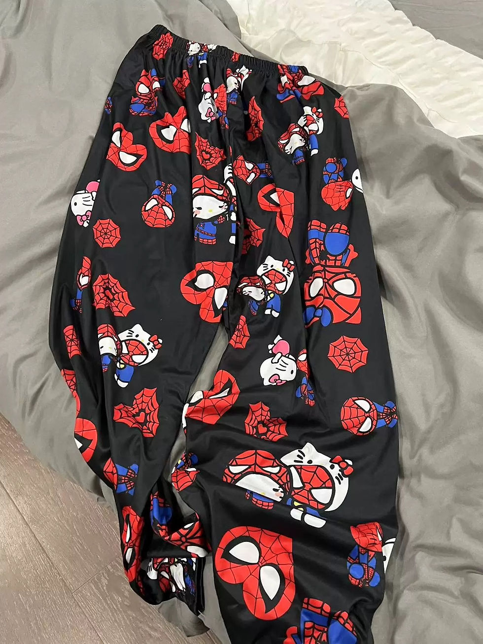 Thumbnail: 2025 New Hello Kitty Spider-man Cotton Loose Ladies Pajama Pants Trousers Women 