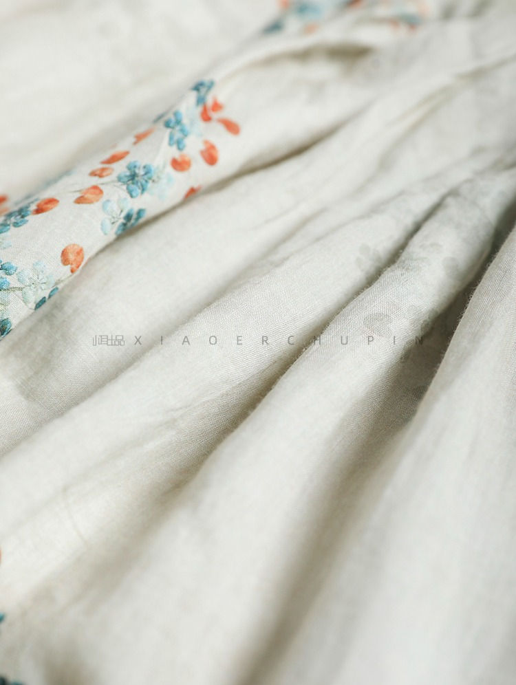 Thumbnail: Summer Dress Women 2025 Long Print Elegant Clothing Vintage Elastic Waist Korean