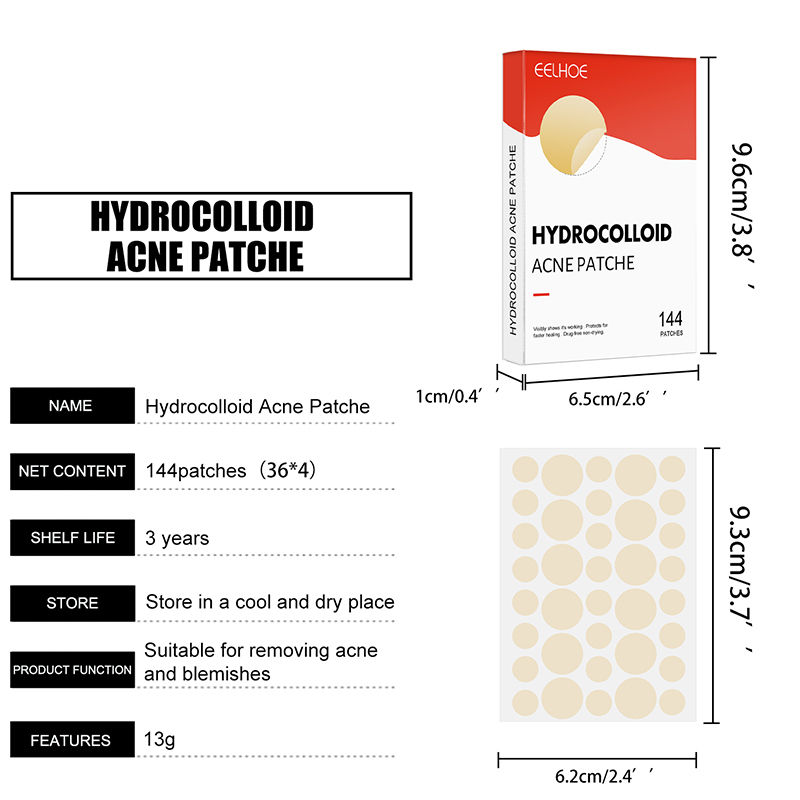 Thumbnail: 144pcs/set Face Skin Care Acne Pimple Patch 2 Sizes Invisible Professional Heali