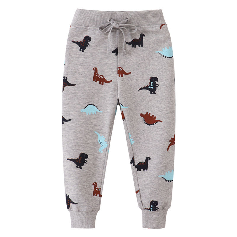 الصورة المصغرة: Cotton Autumn Spring Baby Boys Children'Clothing Cartoon Dinosaur Trousers Kids 