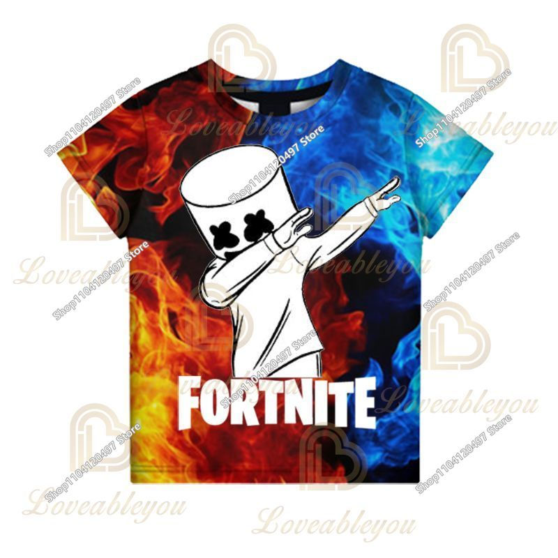الصورة المصغرة: Fortnite T Shirt for Kids Banana Peely T-shirt Men's Women's Tshirt Battle Royal