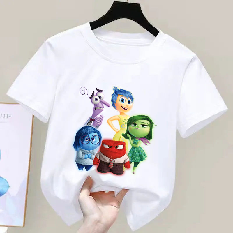 Summer Disney Pixar Inside Out 2 Today I Feel T-Shirt Boys Girls Top Age Toddle