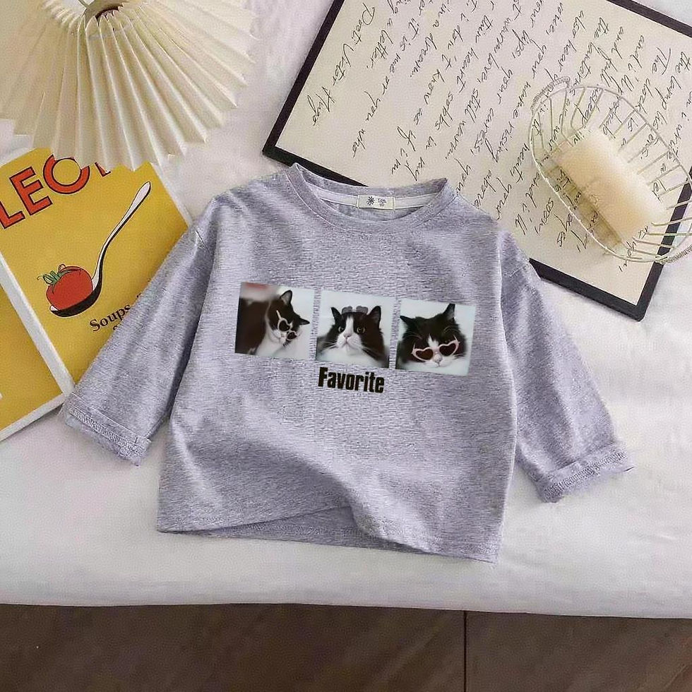 Thumbnail: Popular Fashion Kids Long Sleeve Tshirts Tops Autumn Clothing Baby Casual Base S