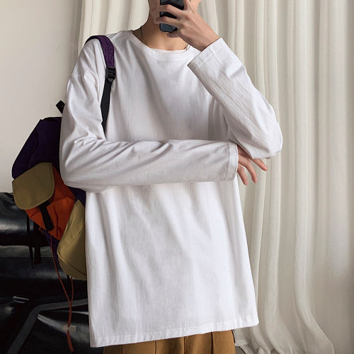 الصورة المصغرة: 2025 Spring Autumn Long Sleeve T-shirts Men O-Neck Collar Cotton Long T Shirts M