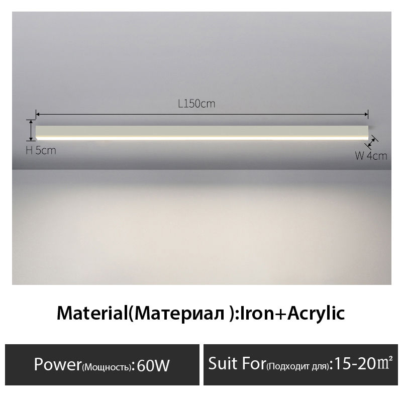 Thumbnail: balcony ceiling lights Long strip aisle LED lamp bedroom dining room living room