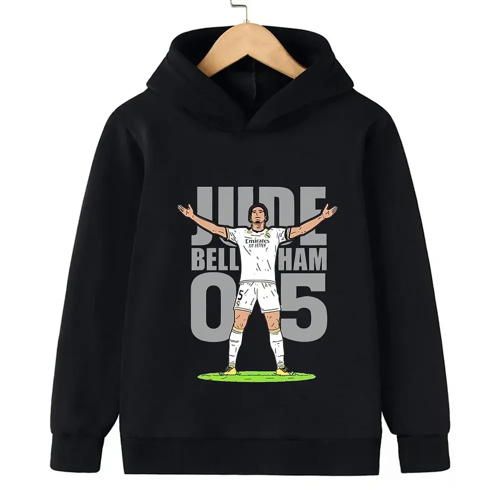 الصورة المصغرة: Messi Printed Children's Hooded Hoodie Plus Velvet Sweatshirt Casual Sportswear 