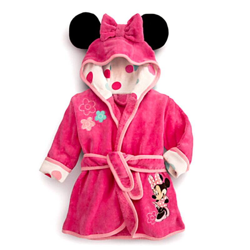 الصورة المصغرة: New Autumn and Winter Children Pijama Minnie Infantil Kids Warm Pajama Girl flan