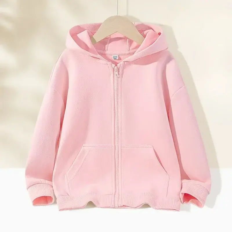 الصورة المصغرة: Spring Kids Hoodie Top Color Clothes Baby Baby Kids Boys Girls Cotton Casual Sol