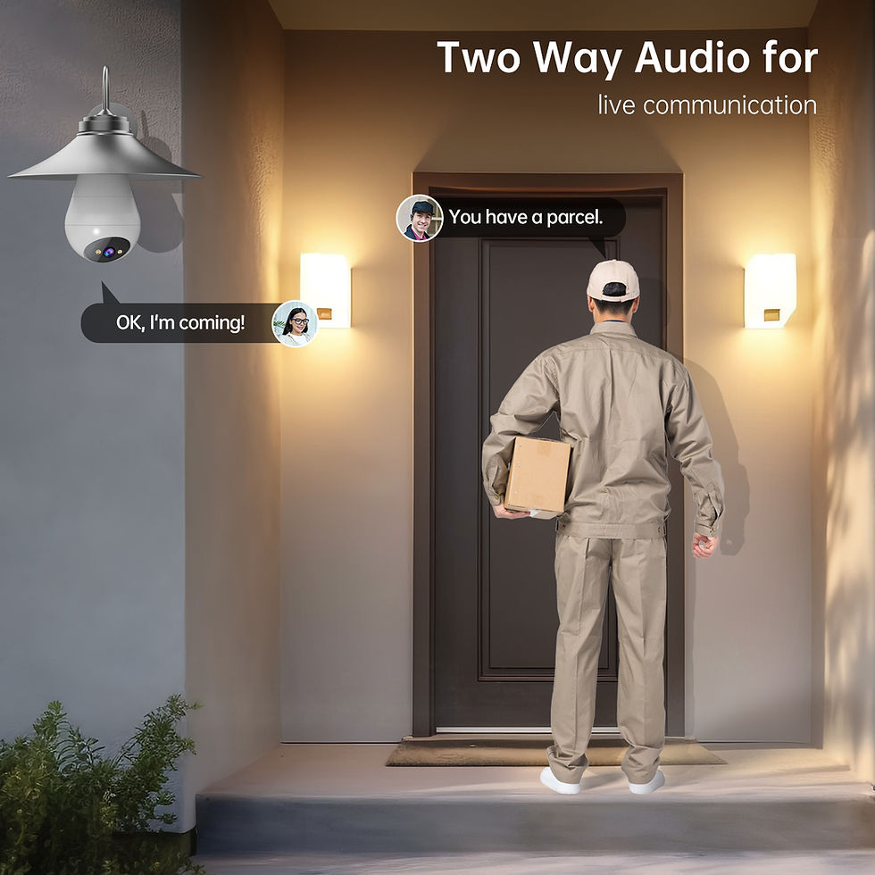 Thumbnail: Jooan 2K 3MP E27 Bulb Camera WiFi Indoor Video Surveillance Home Security Monito