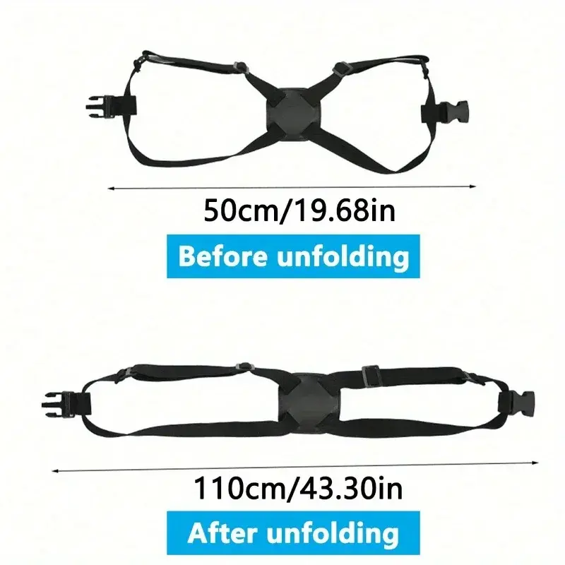 الصورة المصغرة: 1/2PCS  Luggage Strap Adjustable Luggage Fixing Belt for Traveling Luggage Lugga