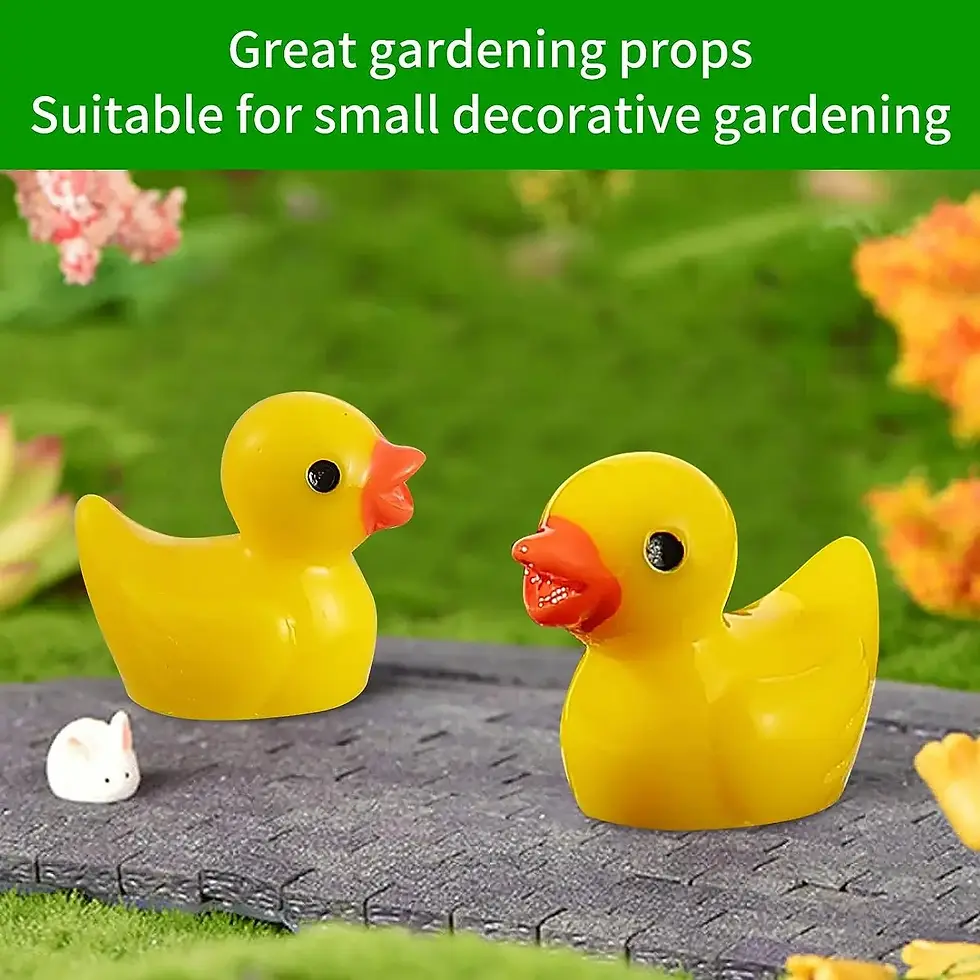 Thumbnail: 100/200Pc/set Mini Resin Ducks Tiny Duck Miniature Figures Bulk Little Duck Char
