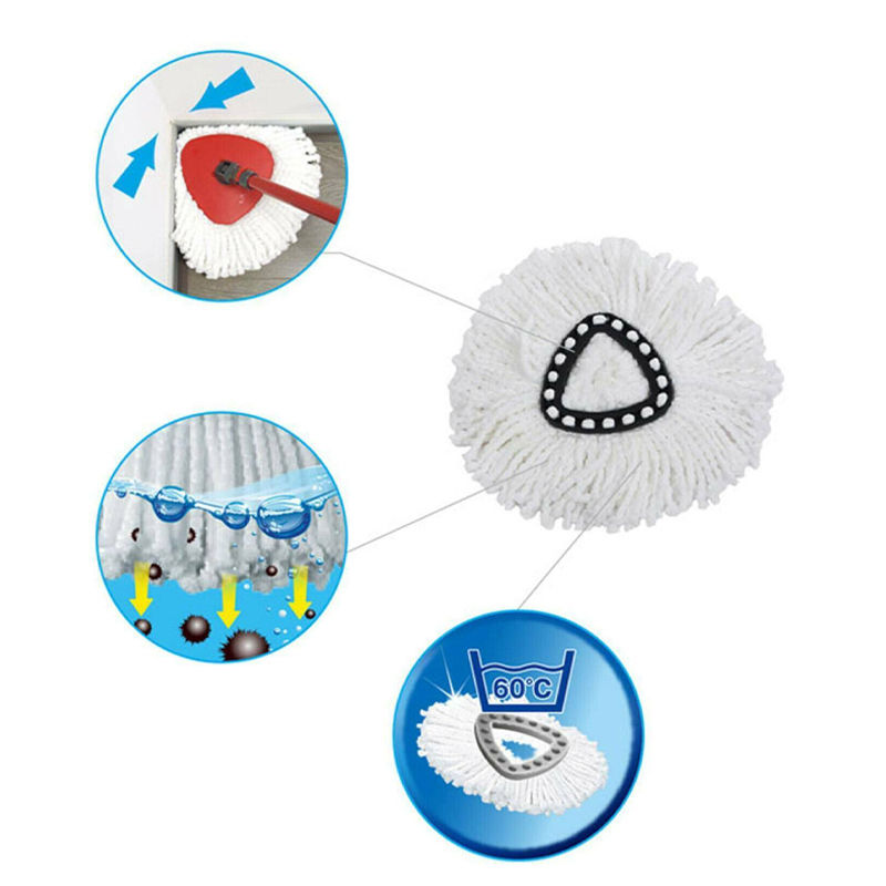 الصورة المصغرة: Mop for Vileda Wring Mopping Replacement Clean Microfibre Mop Refill Head Househ