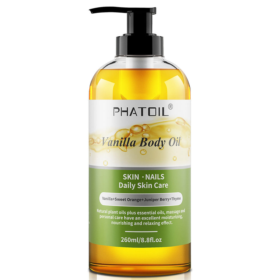 Thumbnail: PHATOIL 260ML Vanilla Body Oil For Moisturizing Skin,118ml Castor Massage Oil Su