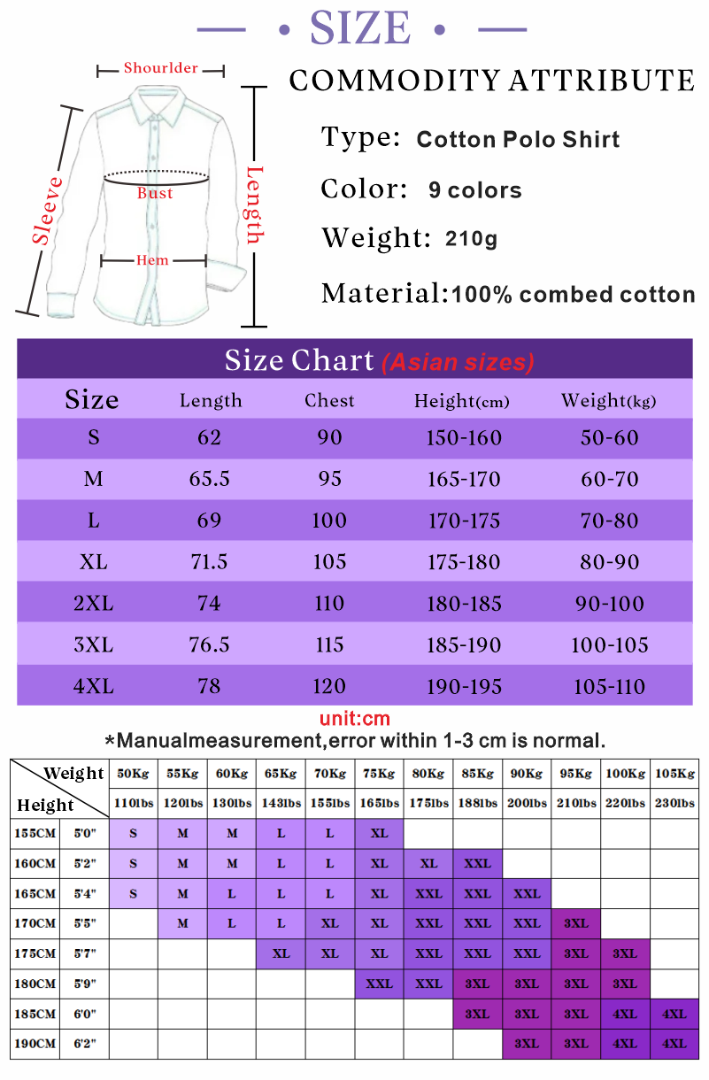 Thumbnail: 100% Cotton Solid Color Polo Shirt Casual Short Sleeve Lapel Men's Shirt Fashion