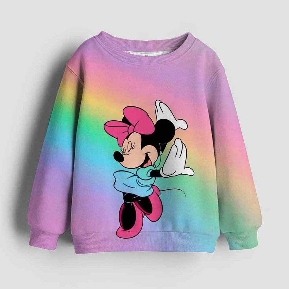 الصورة المصغرة: Children's clothing Boys Girls Minnie Mickey sweatshirt Kawaii long sleeve jumpe