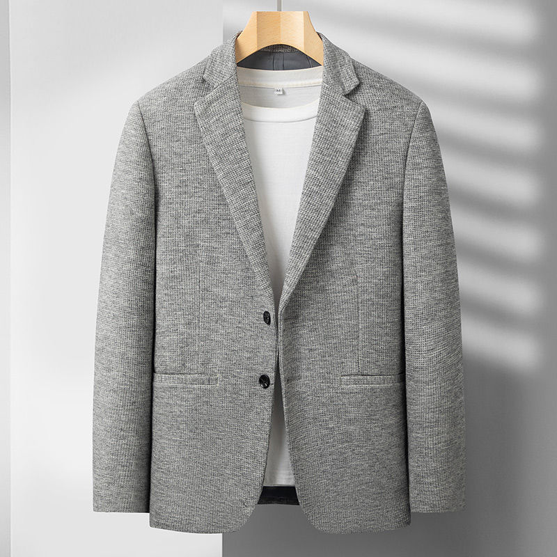 الصورة المصغرة: 2025 Men's High-End Boutique Wool Suit Casual Business Top Coat Fashion Gentlema