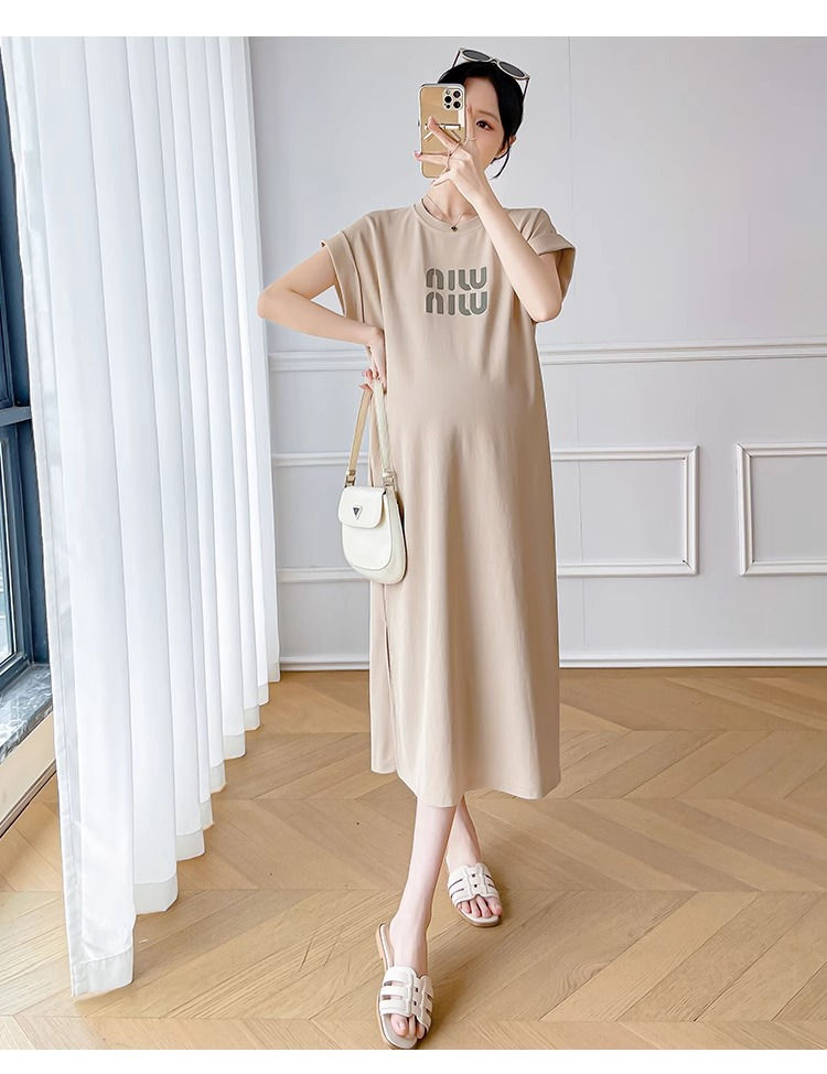 Thumbnail: Maternity Summer Dresses New Fashionable Fashionable Casual Loose Maternity T-Sh