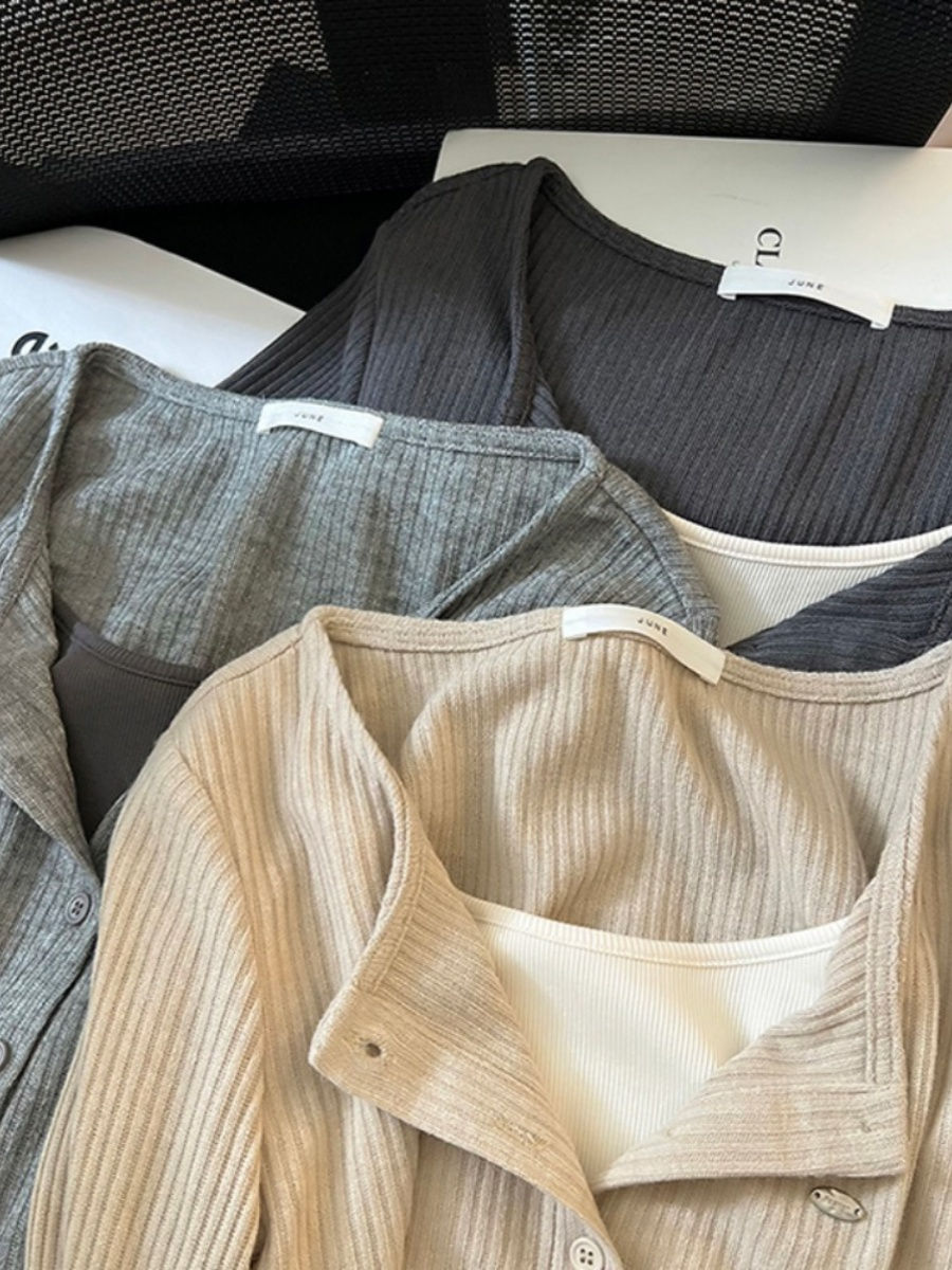 Chic ort Sve Long T-irt Women's Early Autumn 2024 New Design Slim Fit Unique Exq