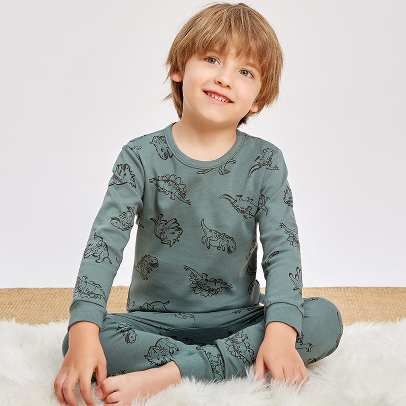 الصورة المصغرة: Children Pajamas Boys Totoro Cotton Clothes Pants Set Cartoon Sleepwear Kids Paj