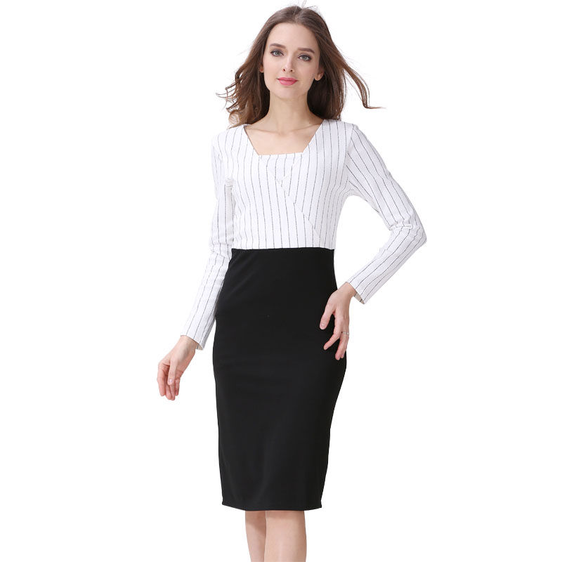 Thumbnail: Emotion Moms Breastfeeding Dresses Maternity Clothes Cotton Pregnancy Dress For 