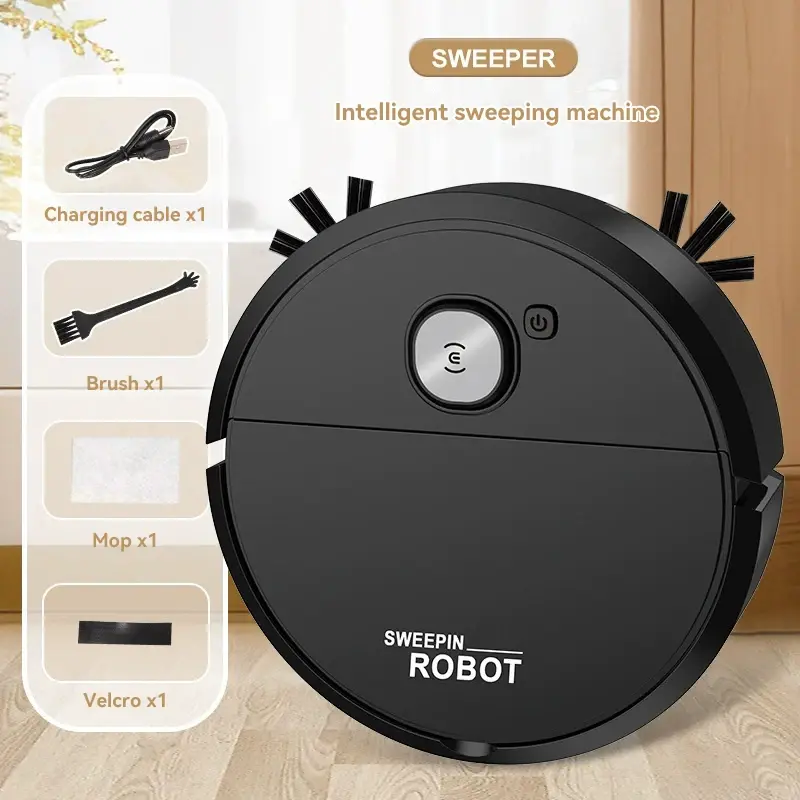 الصورة المصغرة: Smart Sweeping Robot 5000Pa Household Vacuum Cleaner 3-in-1 Smart Cleaning Machi