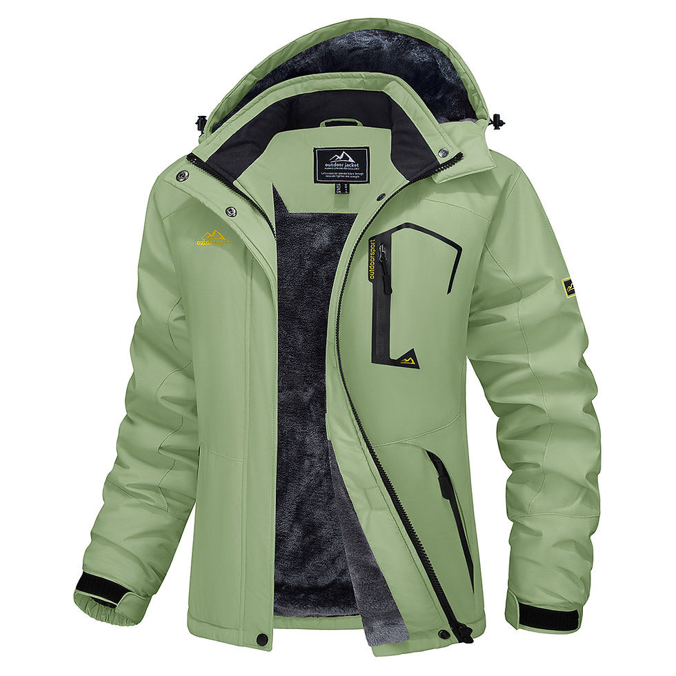الصورة المصغرة: MAGCOMSEN Womens Ski Jacket Winter Warm Fleece Parka Windproof Rain Snowproof Th