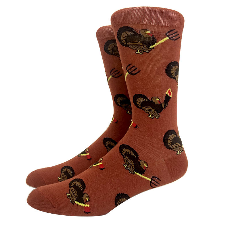 Thumbnail: Harajuku 1 Pair Long Men Socks Personalized Anime Dinosaur Cotton Couples Socks 