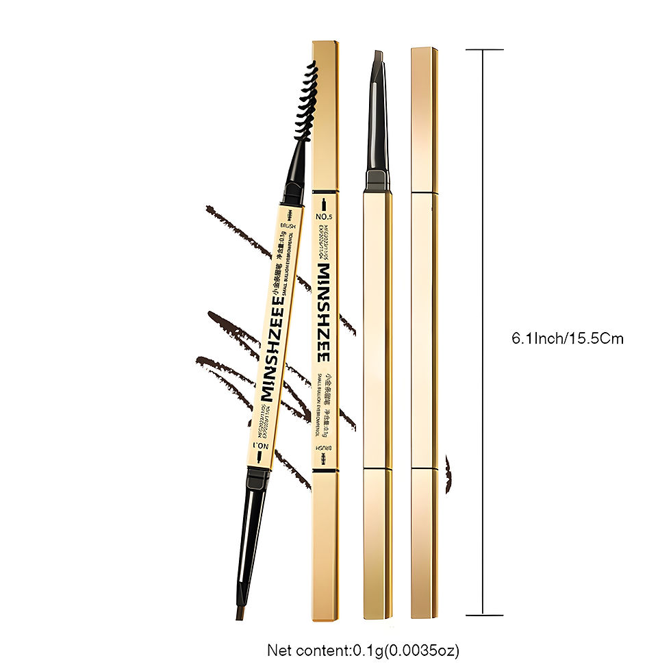 الصورة المصغرة: Waterproof Matte Eyebrow Pen Makeup Double Head Lasting Brown Non-Smudged Eye Br