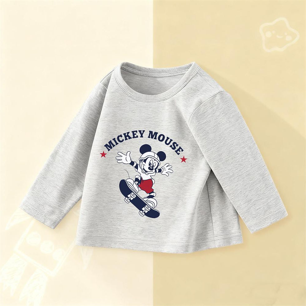 الصورة المصغرة: New Cartoon T Shirt Fashion Casual Clothes Boys And Girls Printing Tees Round Ne