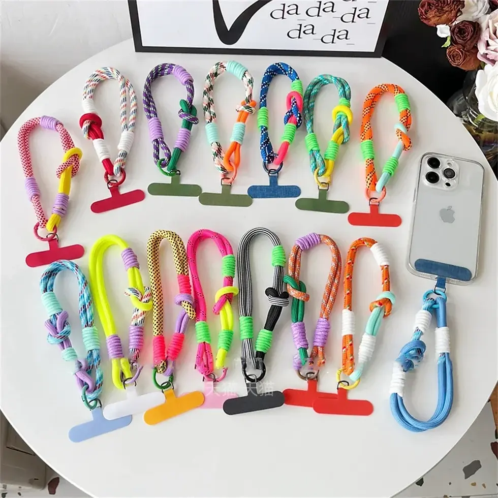 CXD Cute Mobile Phone Lanyard Hanging Decoration Can Be Carried Twist Rope Anti-