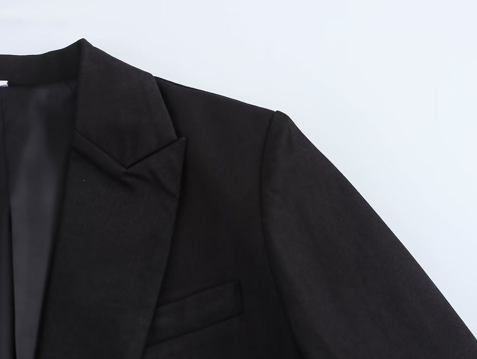 الصورة المصغرة: New autumn and winter slim suit jacket asymmetrical design lace-up slim fit capa
