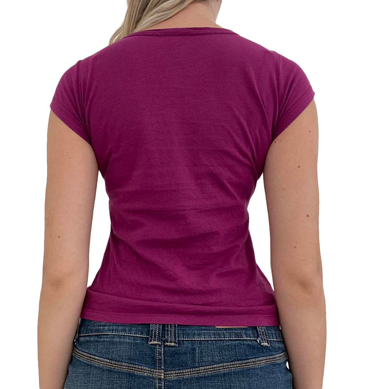 Thumbnail: Y2k Fairy Grunge Shirt Top for Women Short Sleeve Vintage Graphic Crop Tee Top A