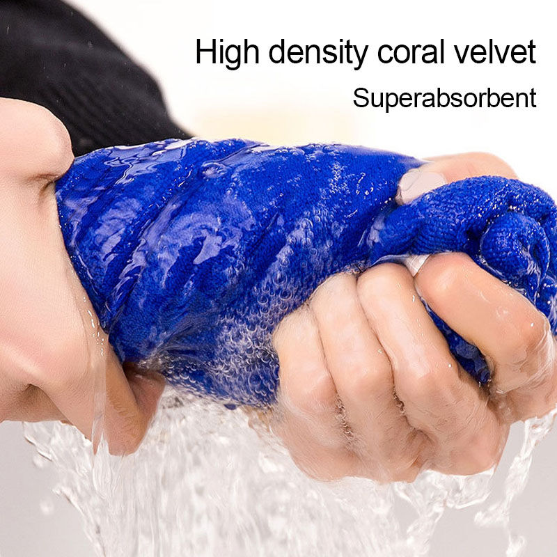 الصورة المصغرة: 1/2/3Pcs Microfiber Towels Thicken Soft Car Wash Drying Cloth Household Cleaning