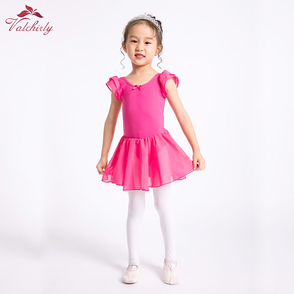 الصورة المصغرة: Pink Ballet Dress Kids Leotard Tutu Dance Wear Costumes Ballet Leotards for Girl