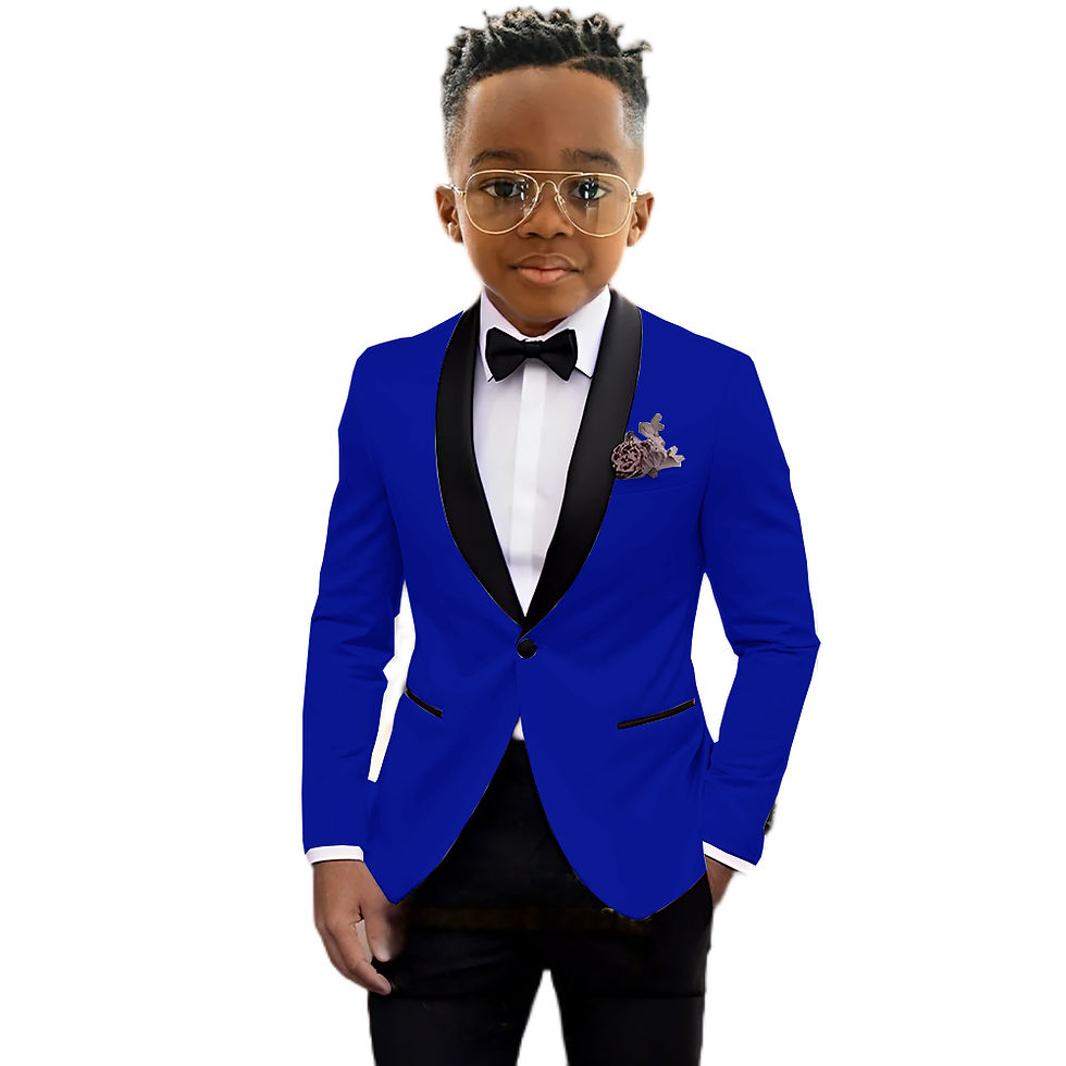 الصورة المصغرة: Suit For Boy Blazer Pant Sets 2 Piece Child Slim Fit Wedding Suit Set Formal Wea