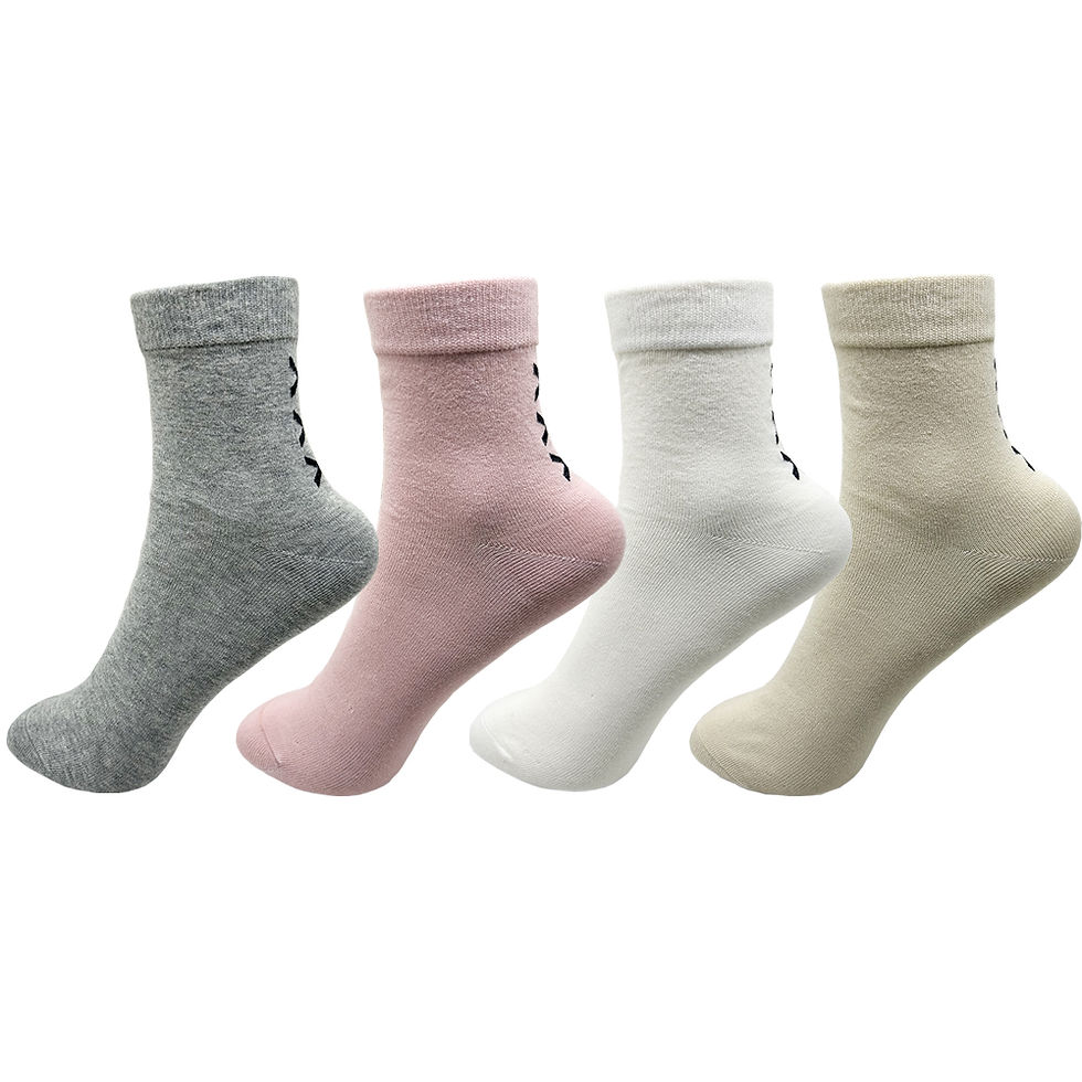 الصورة المصغرة: 1/4 Pairs Women's Cotton Socks Avocado Cotton Socks For Women Ankle socks pack W
