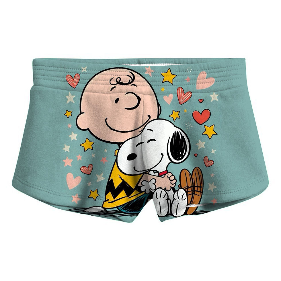Thumbnail: Boys Children Swim Shorts Casual Elastic Waist Snoopy print Swim Trunks Baby Tod